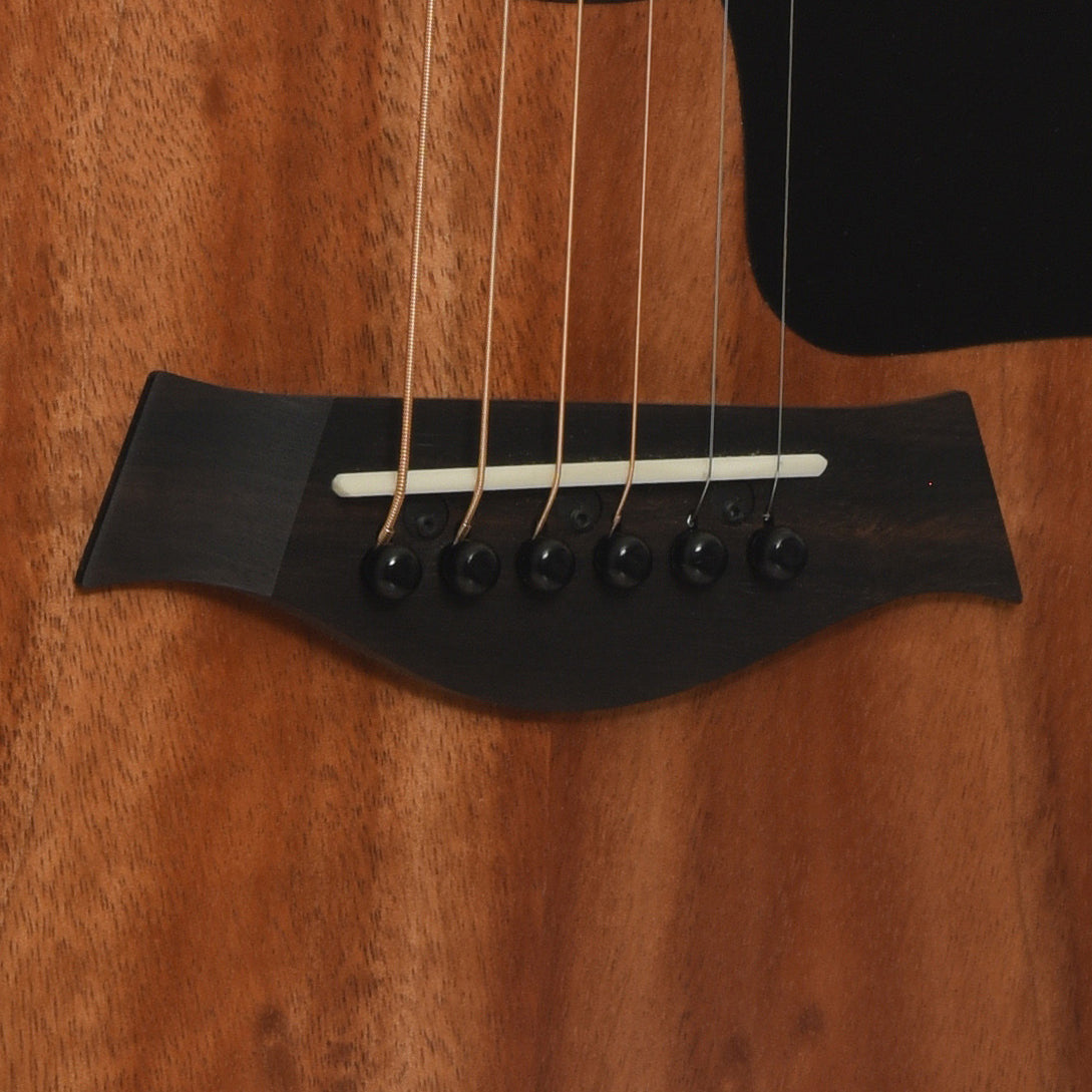 Bridge of Taylor GS Mini E Koa Acoustic-Electric Guitar 