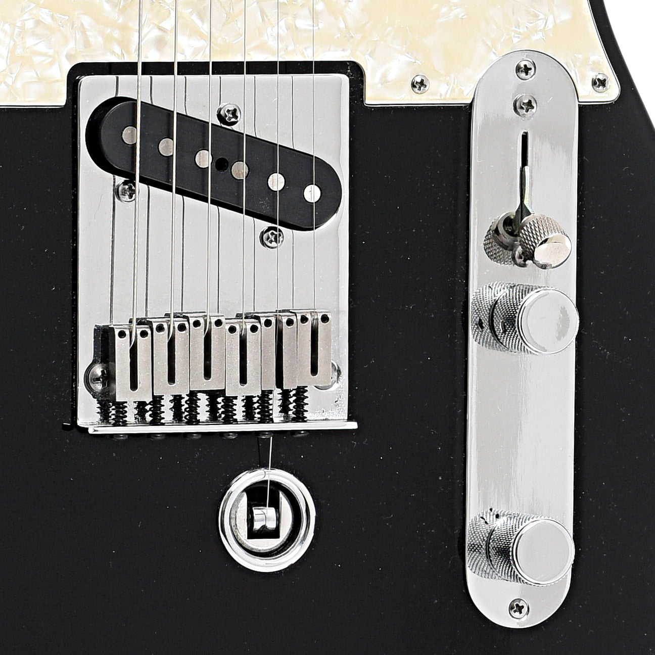 Bridge and controls of Fender American Nashville Telecaster w/ B-Bender (2013)