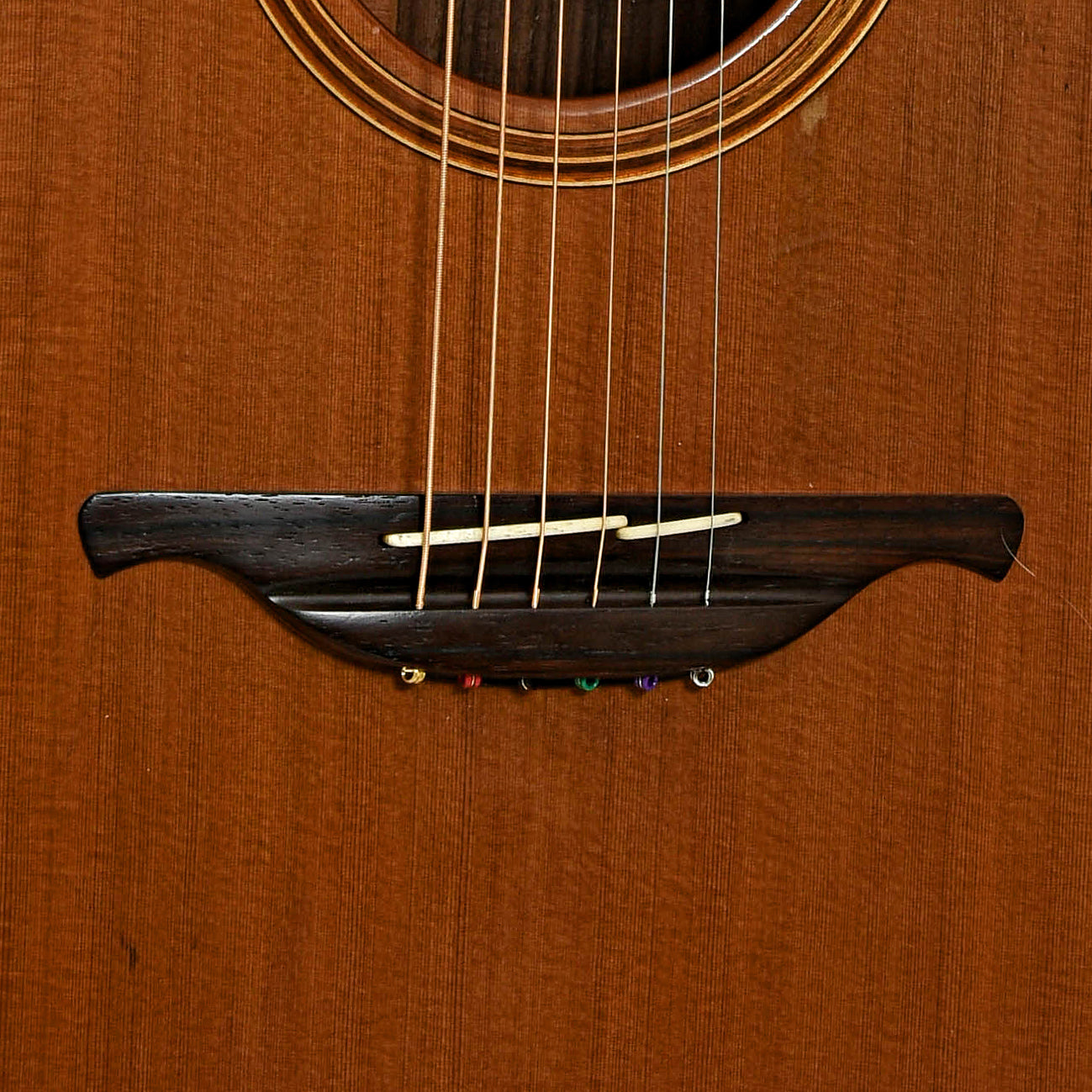 Bridge of Lowden 025 Jumbo Acoustic Guitar 