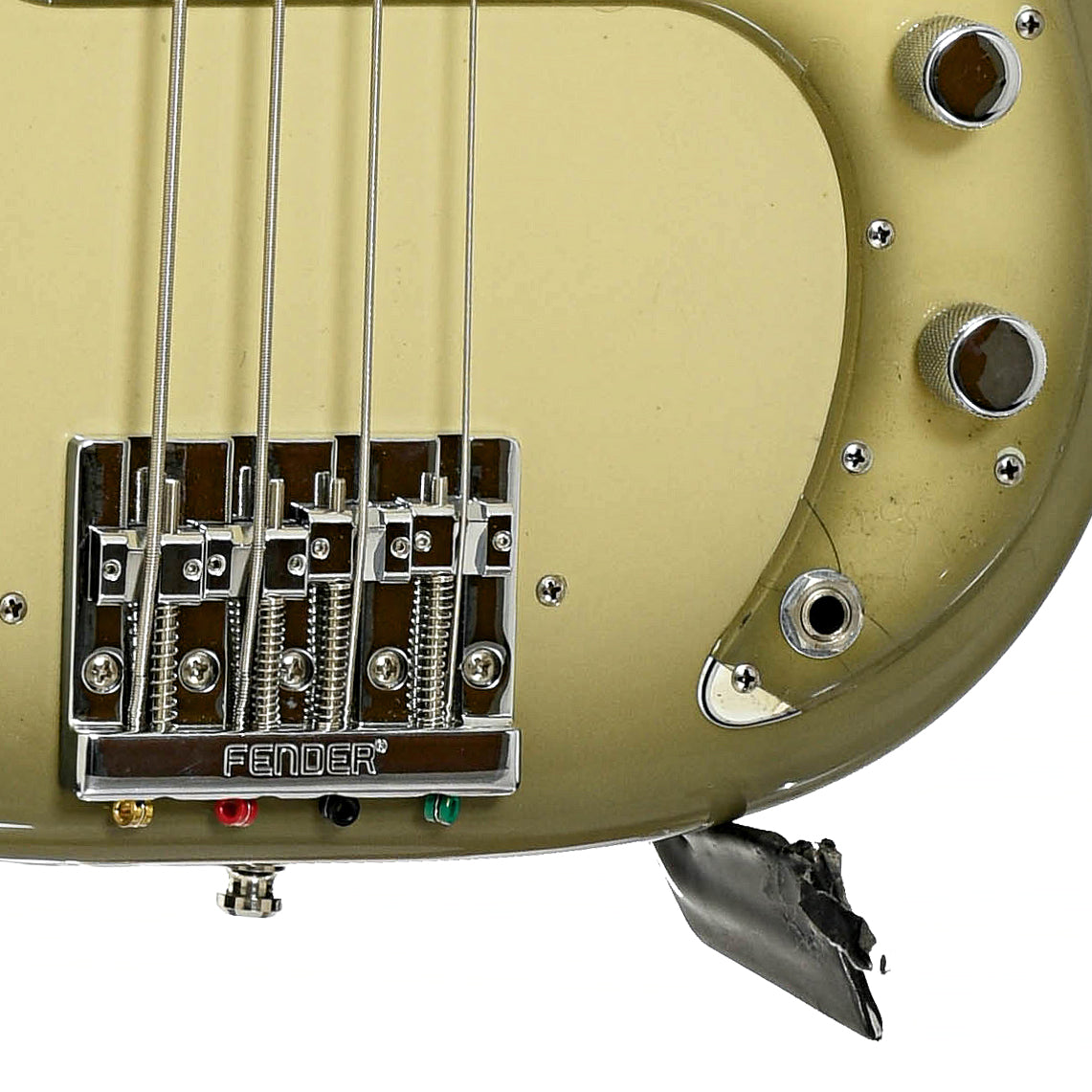 Bridge of Fender Special Edition Precision 4-String Electric Bass