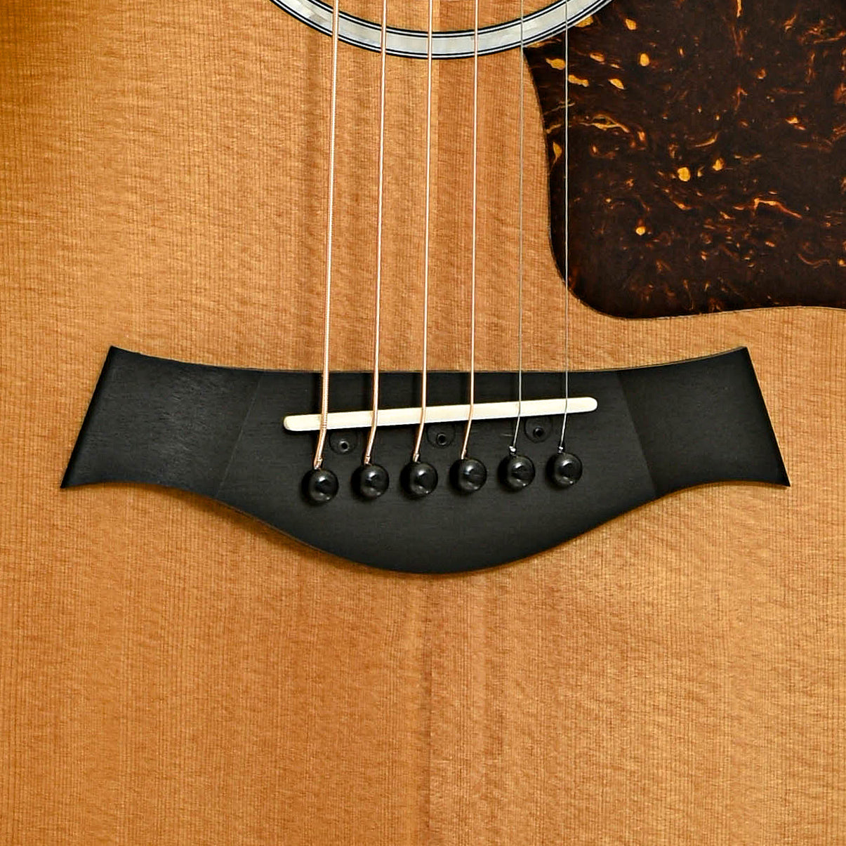 Bridge of Taylor 214ce Limited Edition Tigerwood Acoustic Guitar