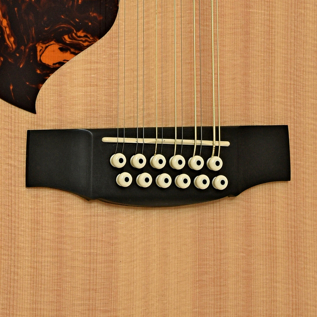 Bridge of Martin GPC12PA4 12-String Acoustic-Electric Guitar LH 