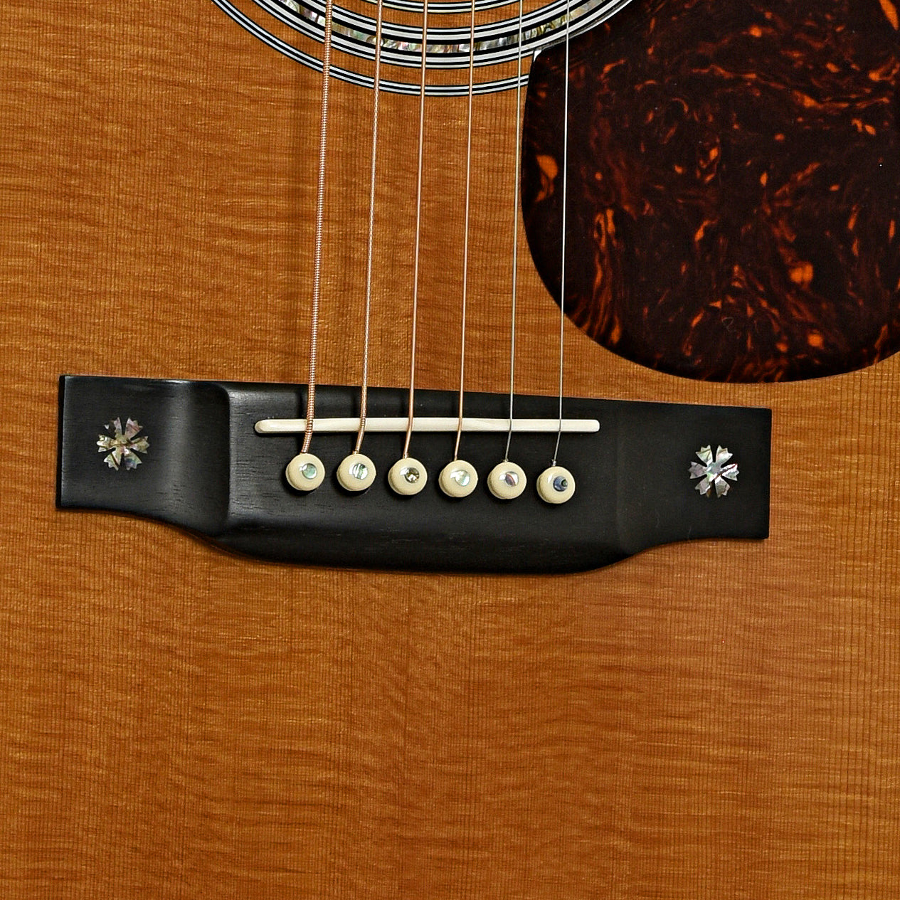 Bridge of Martin D-42 Acoustic Guitar