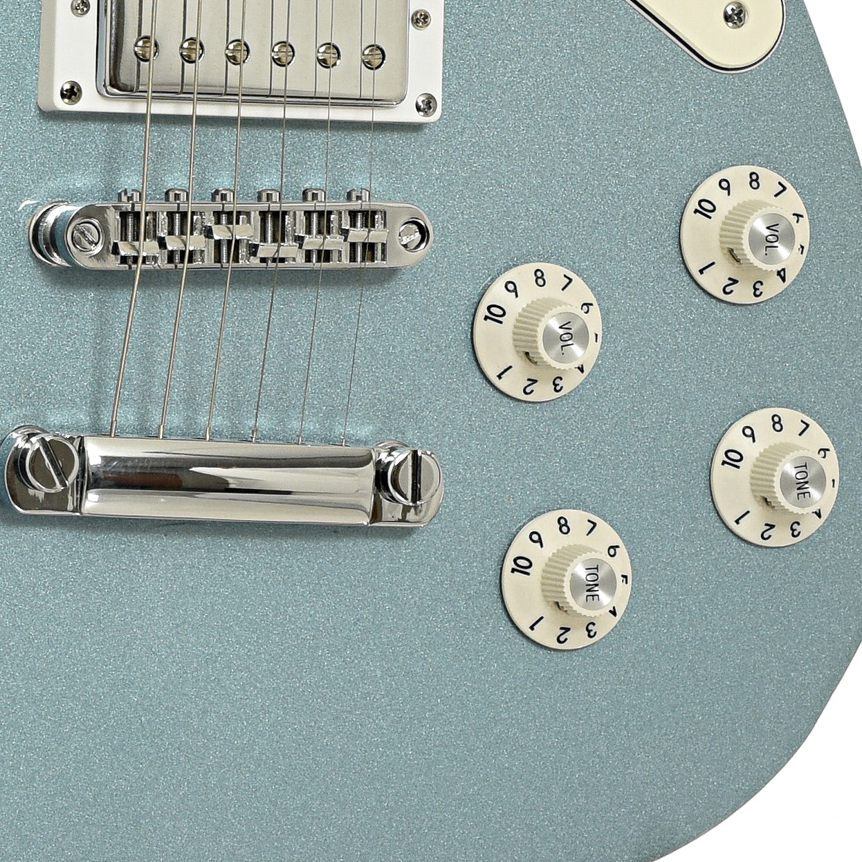 Bridge and controls of Squier Paranormal Troublemaker Telecaster Deluxe Electric Guitar