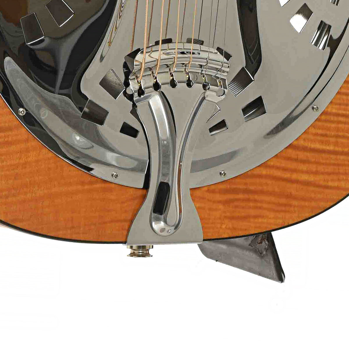Stamped tailpiece of Epiphone Dobro Hound Dog