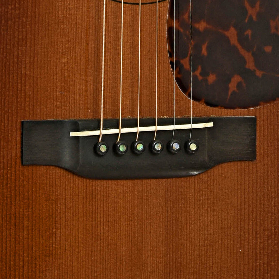 Bridge of Martin D-18GE Custom Acoustic Guitar