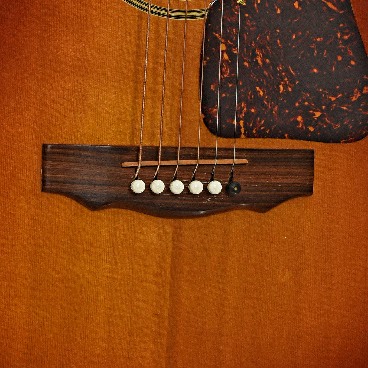 Bridge of Guild GF-25 Sunburst Acoustic Guitar