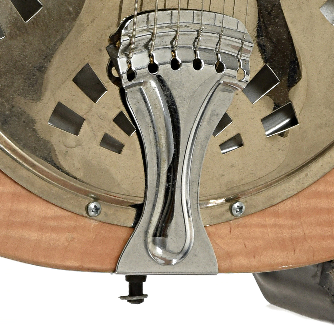 Tailpiece of Morrell Square Neck Resonator Guitar