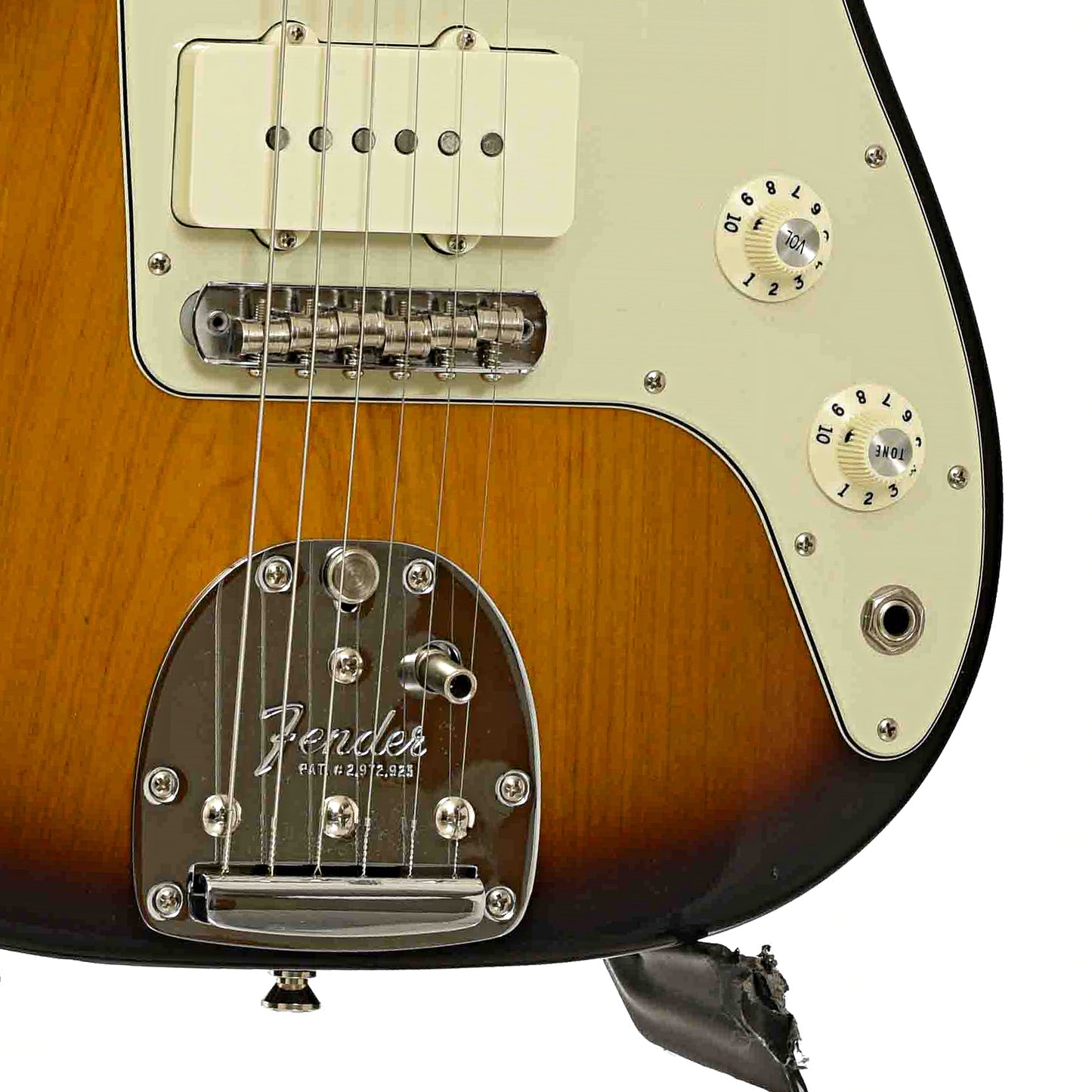 Bridge and controls of Fender Parallel Universe Jazz-Tele Limited Edition Electric Guitar