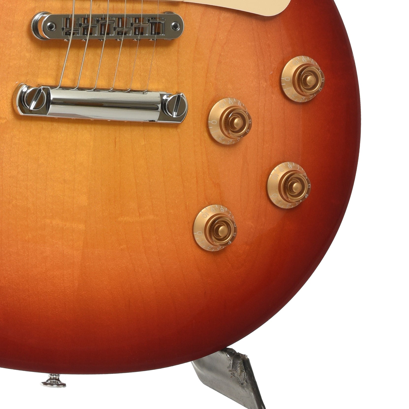 Bridge of Gibson Les Paul Studio Electric Guitar