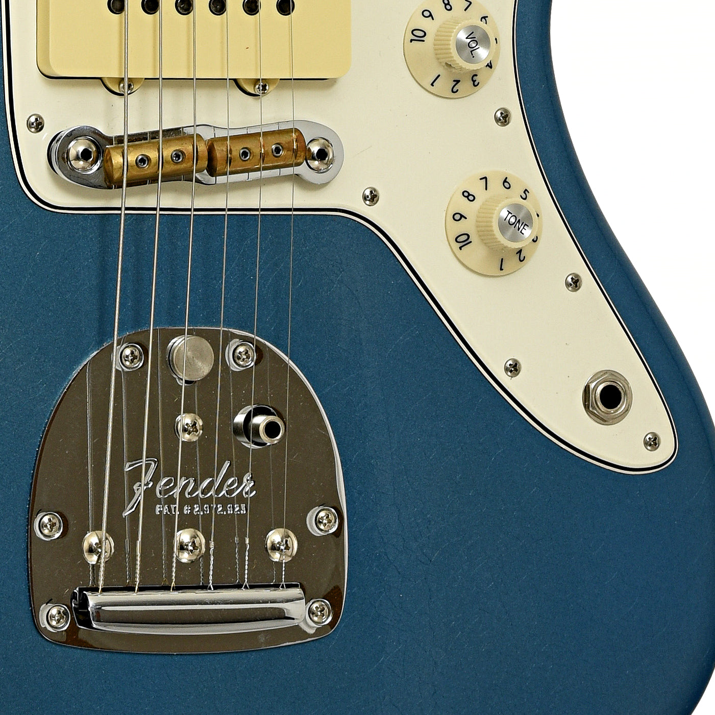 Bridge and controls of Fender Custom Shop '67 Jazzmaster Electric Guitar