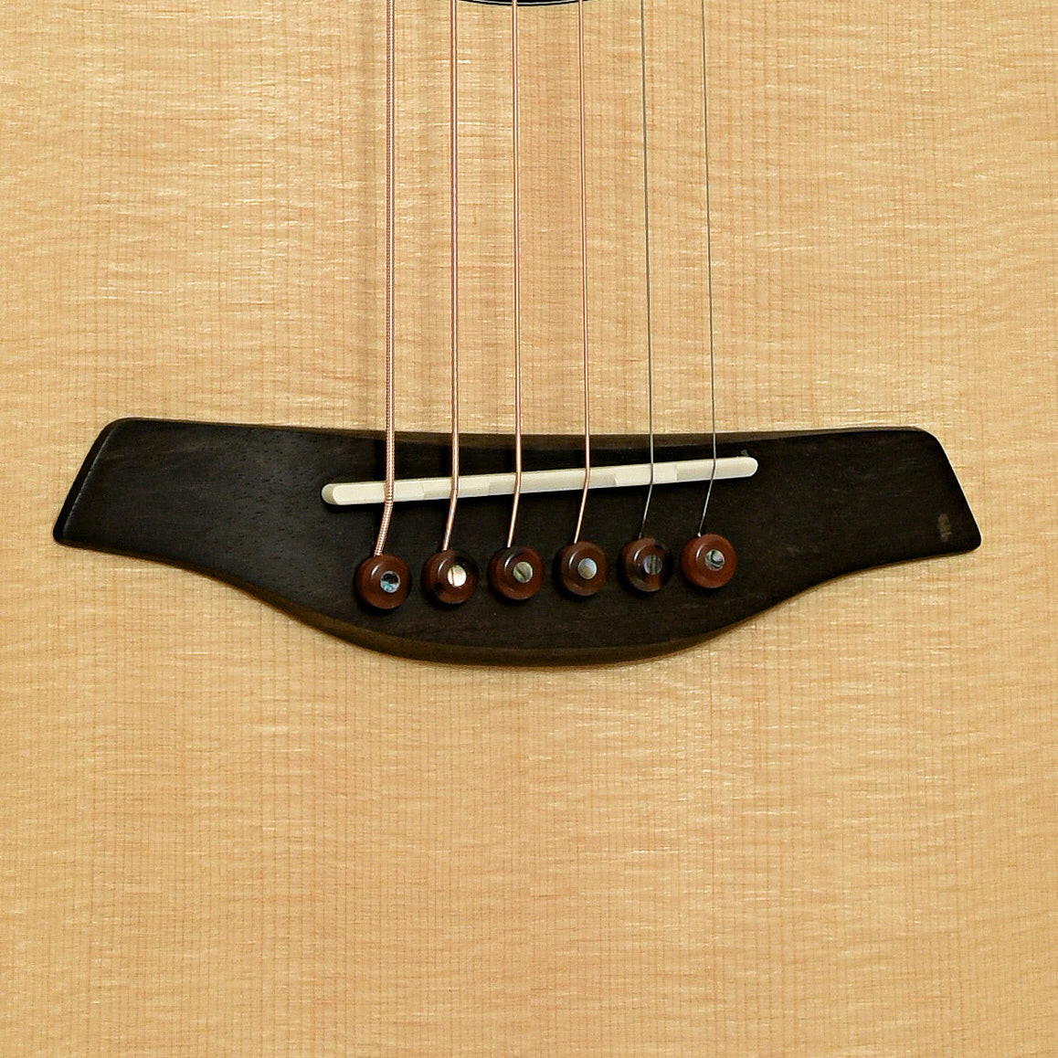Bridge of Furch Limited Edition Yellow Gc-SX a Cutaway Acoustic Guitar