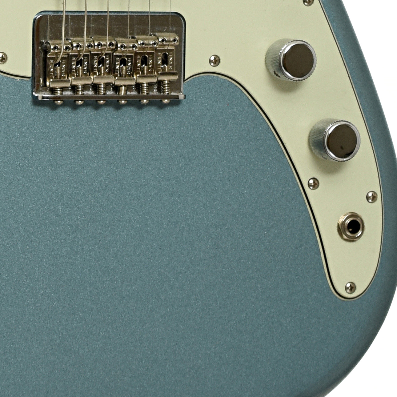 Bridge of Fender Duo-Sonic Electric Guitar   