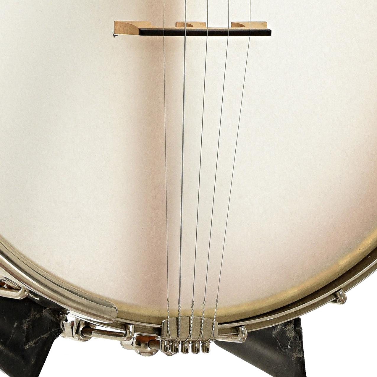Bridge of Mike Ramsey Custom Maple Special Open Back Banjo