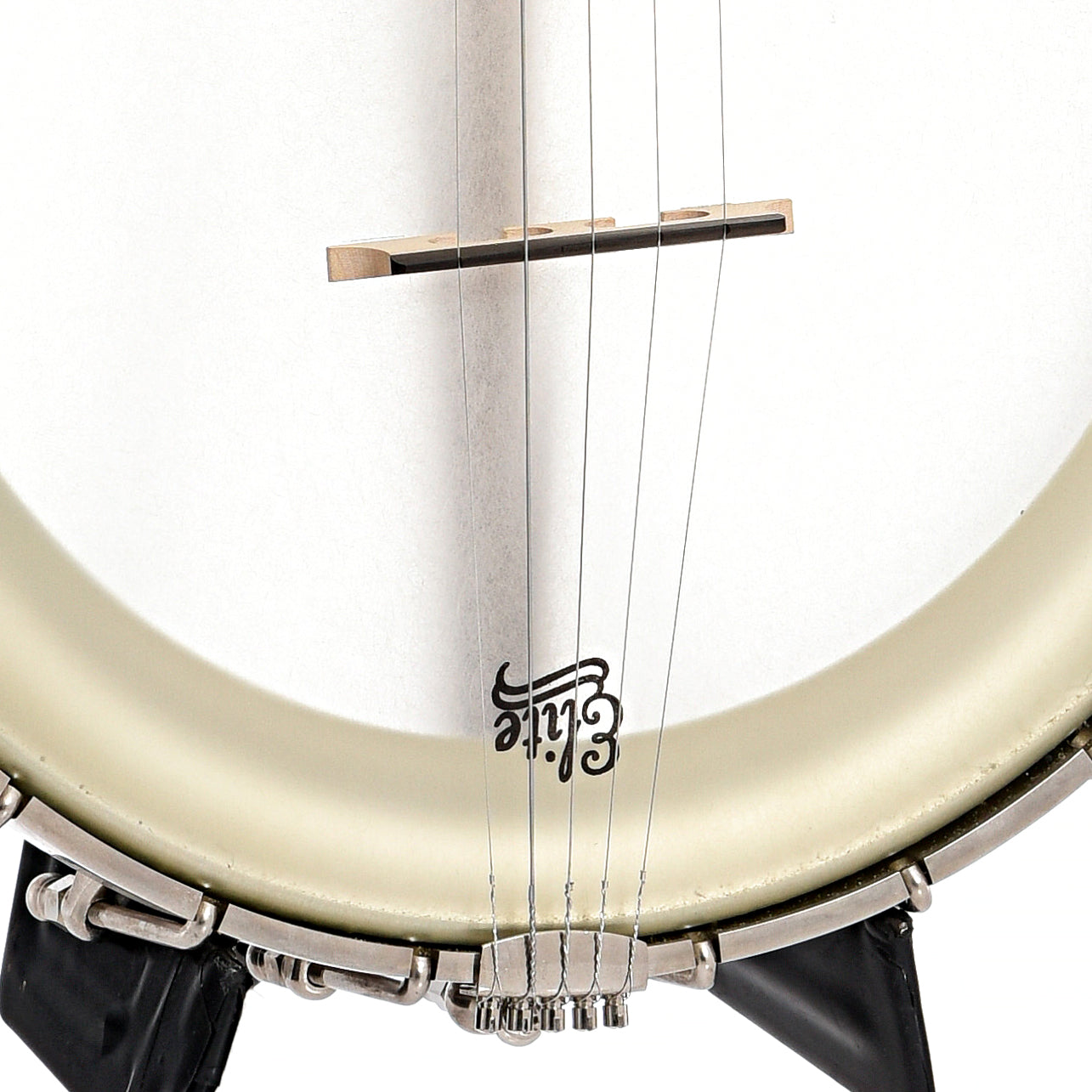 Tailpiece and bridge of Bart Reiter Bacophone Open Back Banjo (2009)