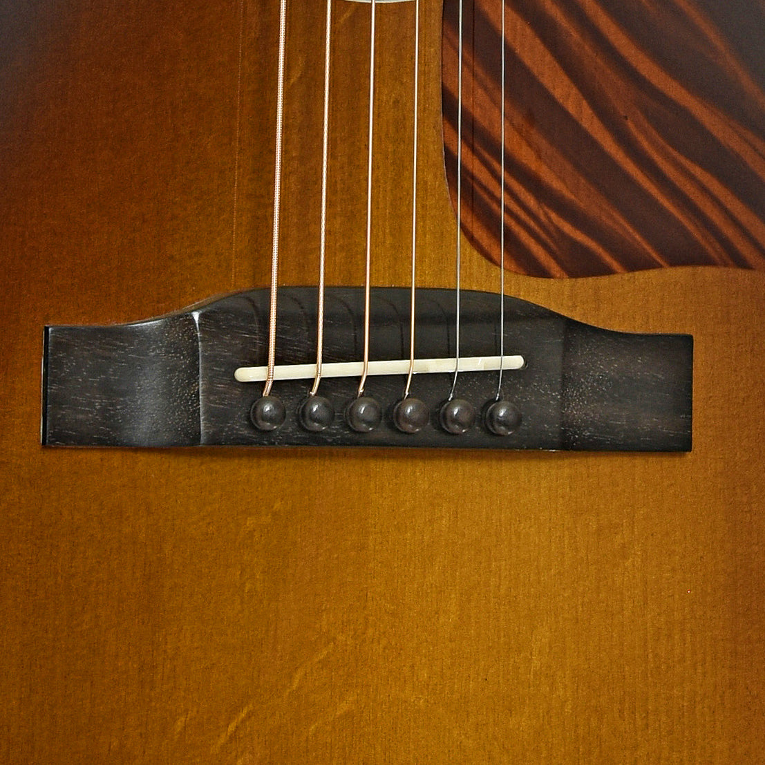 Bridge of Eastman E10 SS Acoustic Guitar