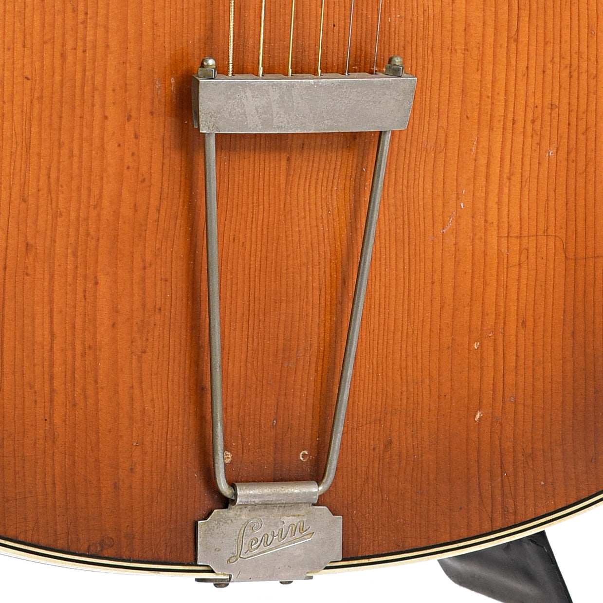 tailpiece of Levin Garanti Archtop Acoustic Guitar (1950)