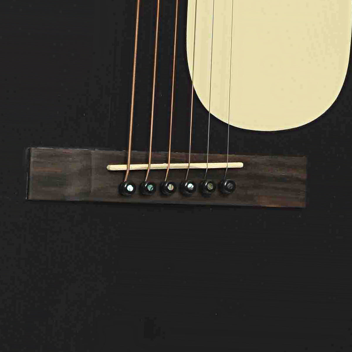 Bridge of Martin 00L-16E Acoustic Guitar, Black Smoke