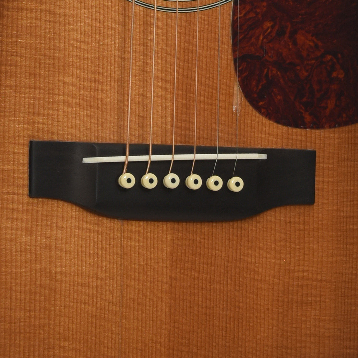 Bridge of Martin D-28 1935 Special Sunburst Acoustic Guitar