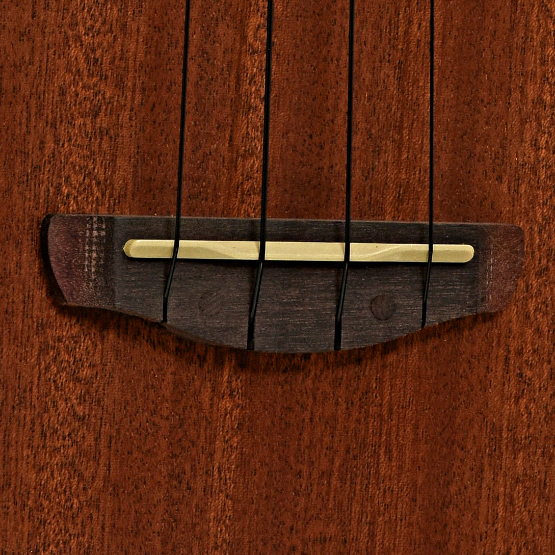 Bridge of Ibanez Soprano Ukulele with Bag, Open Pore Natural