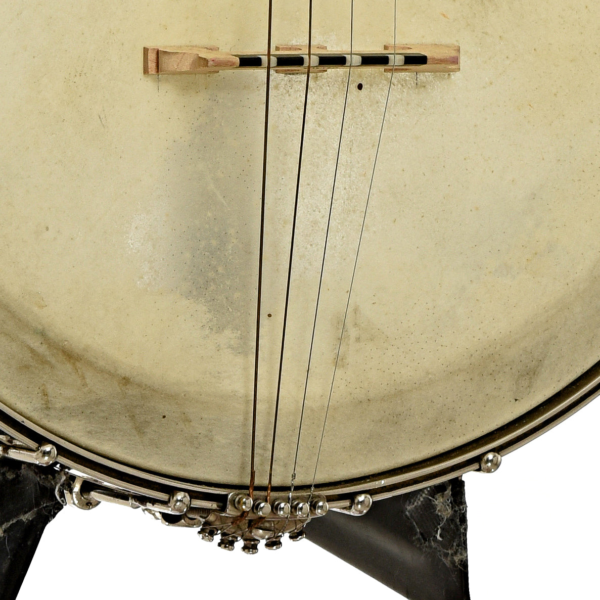 Bridge and controls of Orpheum No.3 Tenor Banjo 
