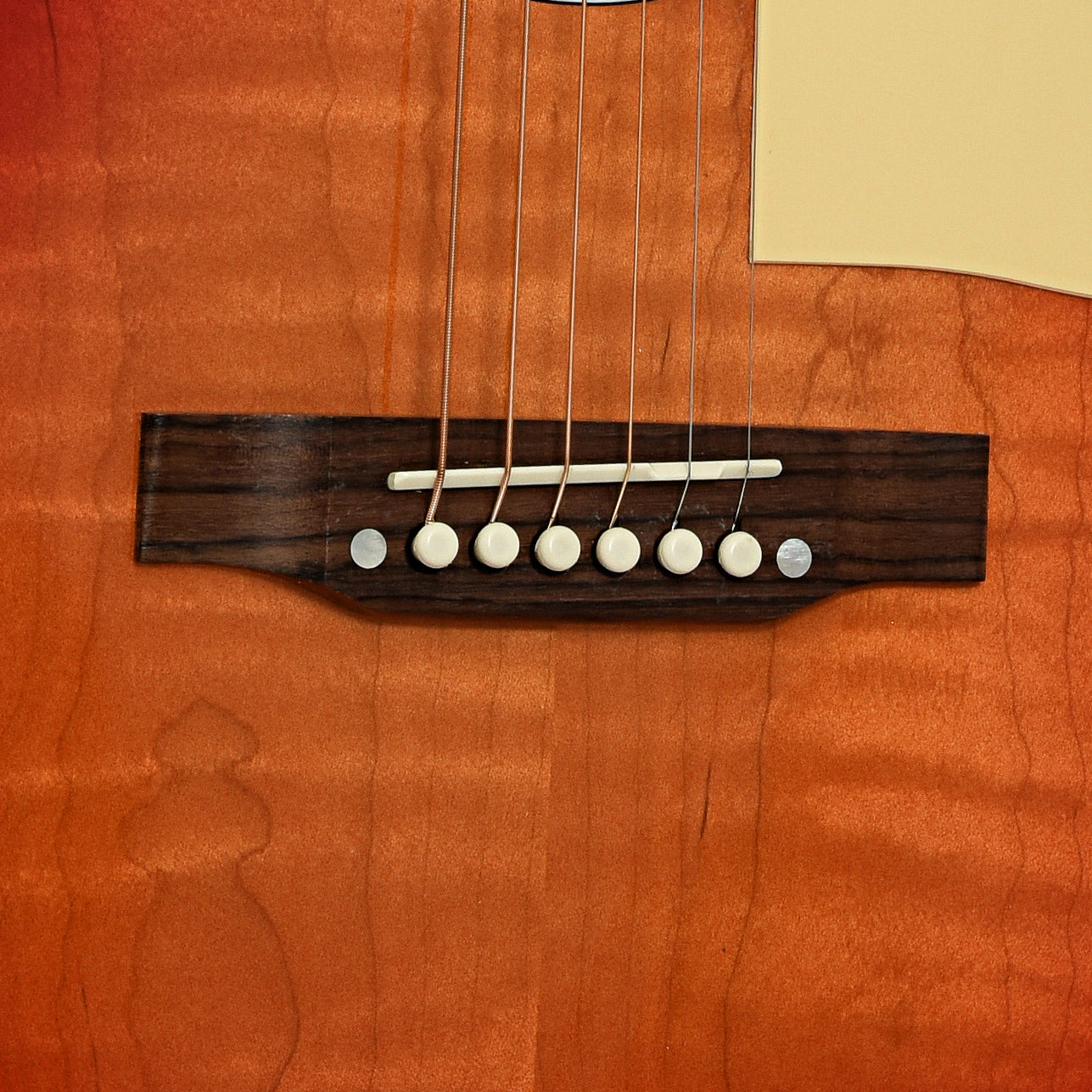 Bridge of Gibson Les Paul Parlor Acoustic-Electric Guitar 