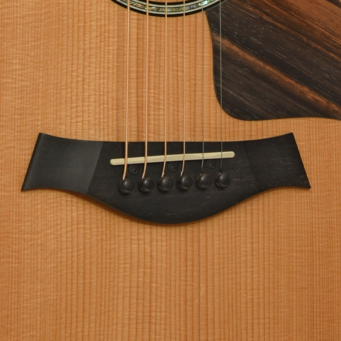 Bridge of Taylor 618E Acoustic-Electric Guitar 