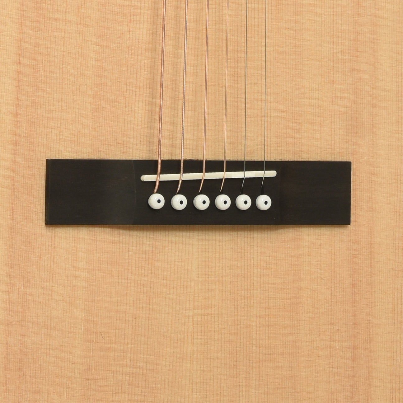 Bridge of Larrivee Simple 6 D Dreadnought Acoustic Guitar