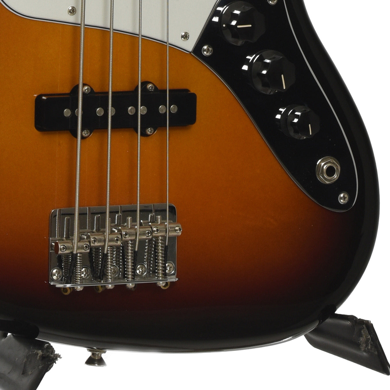 Bridge of Fender Standard Jazz Electric Bass