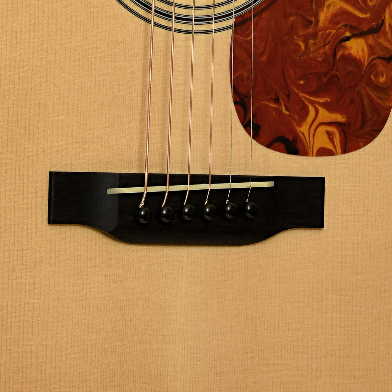 Bridge of Collings D2 A HC Hill Country Dreadnought Acoustic Guitar