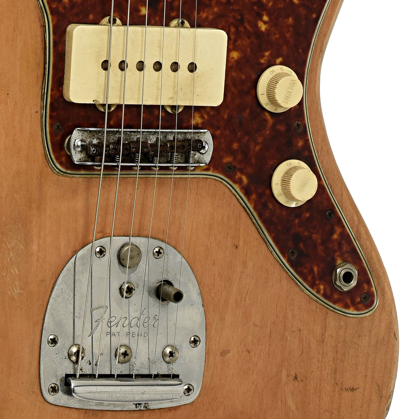 Bridge of Fender Jazzmaster Electric Guitar 