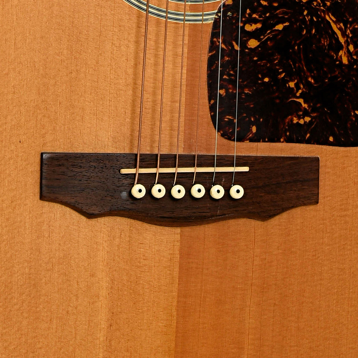 Bridge of Guild D-4 Acoustic Guitar