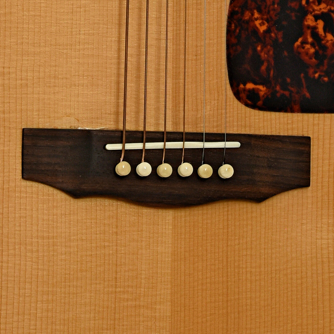 Bridge of Guild D-40 Acoustic Guitar