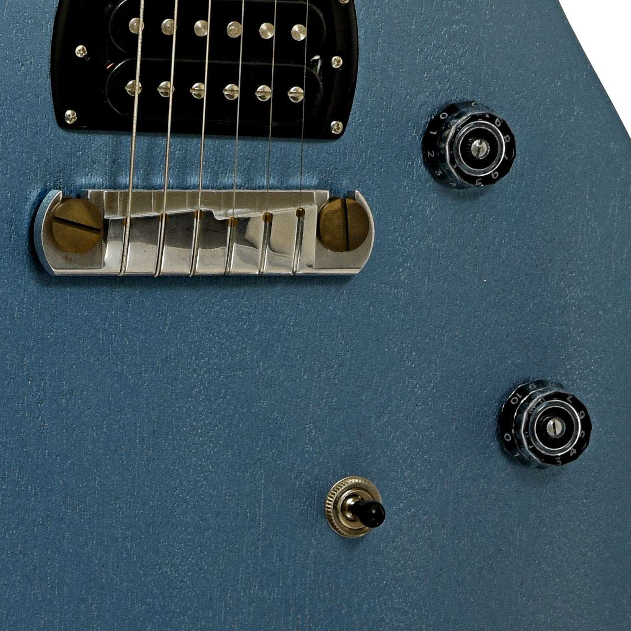 Tailpiece of PRS SE CE 24 Standard Satin Stoptail Ice Blue Metallic Electric Guitar 