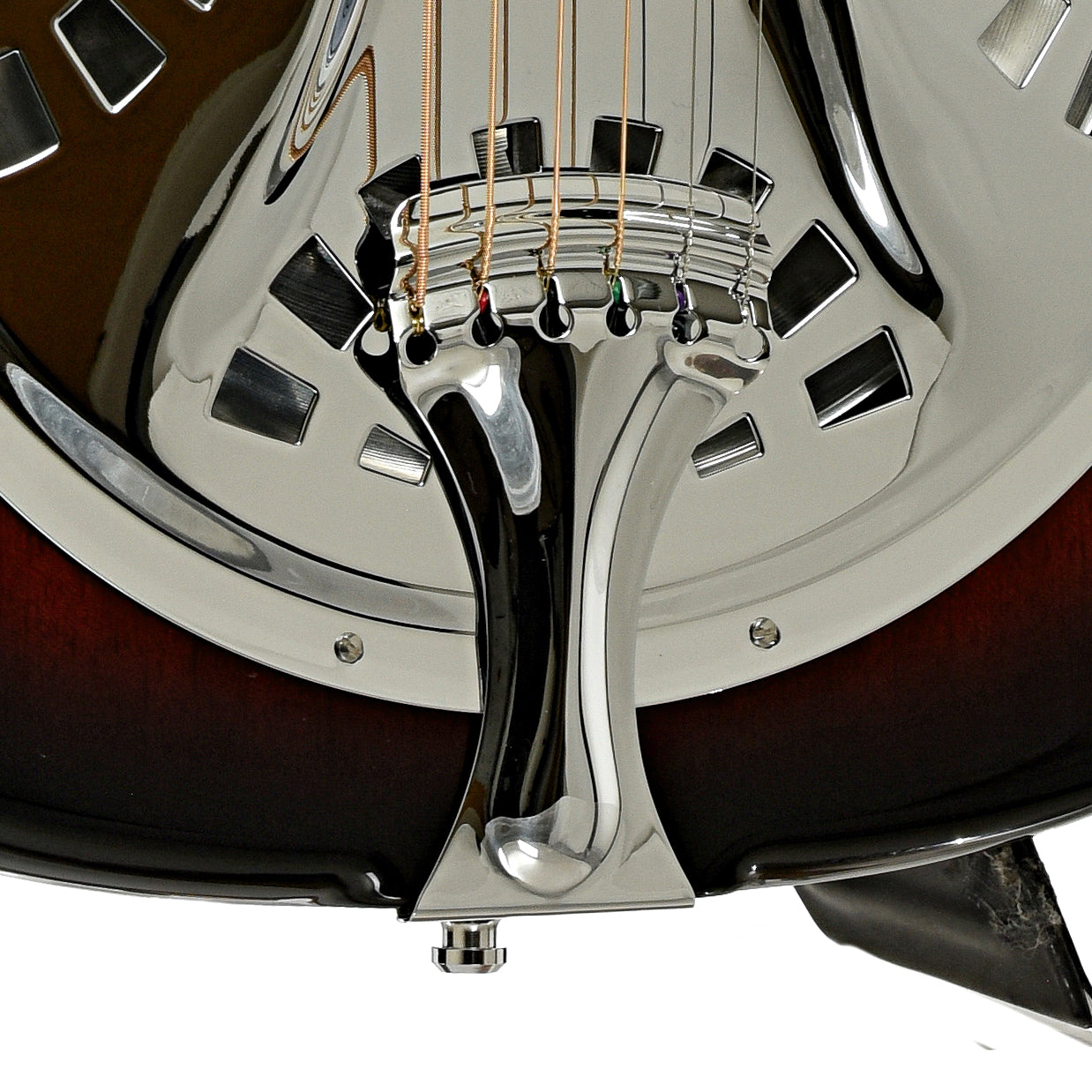 Tailpiece of Beard Belle E-Body Squareneck Resonator Guitar