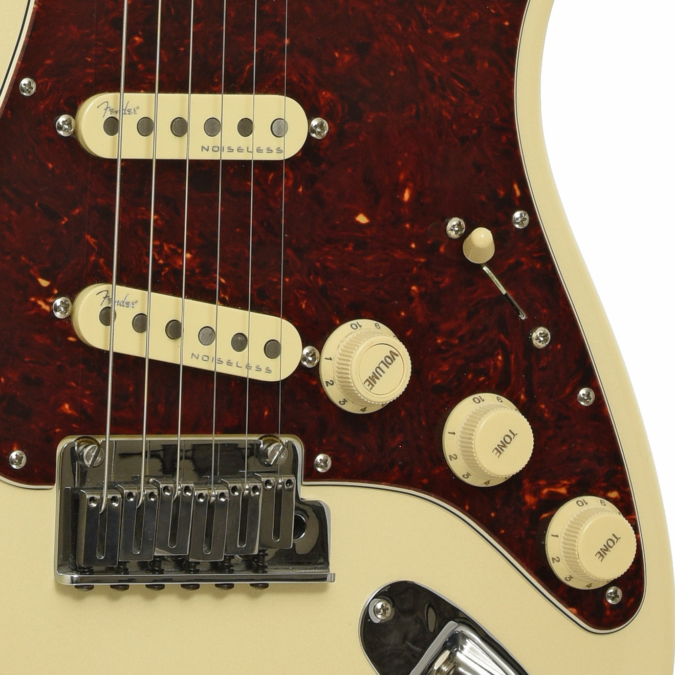 Bridge of Fender American Elite Stratocaster Electric Guitar