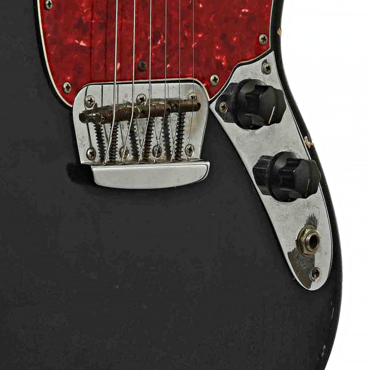 Bridge of Fender Musicmaster II Electric Guitar
