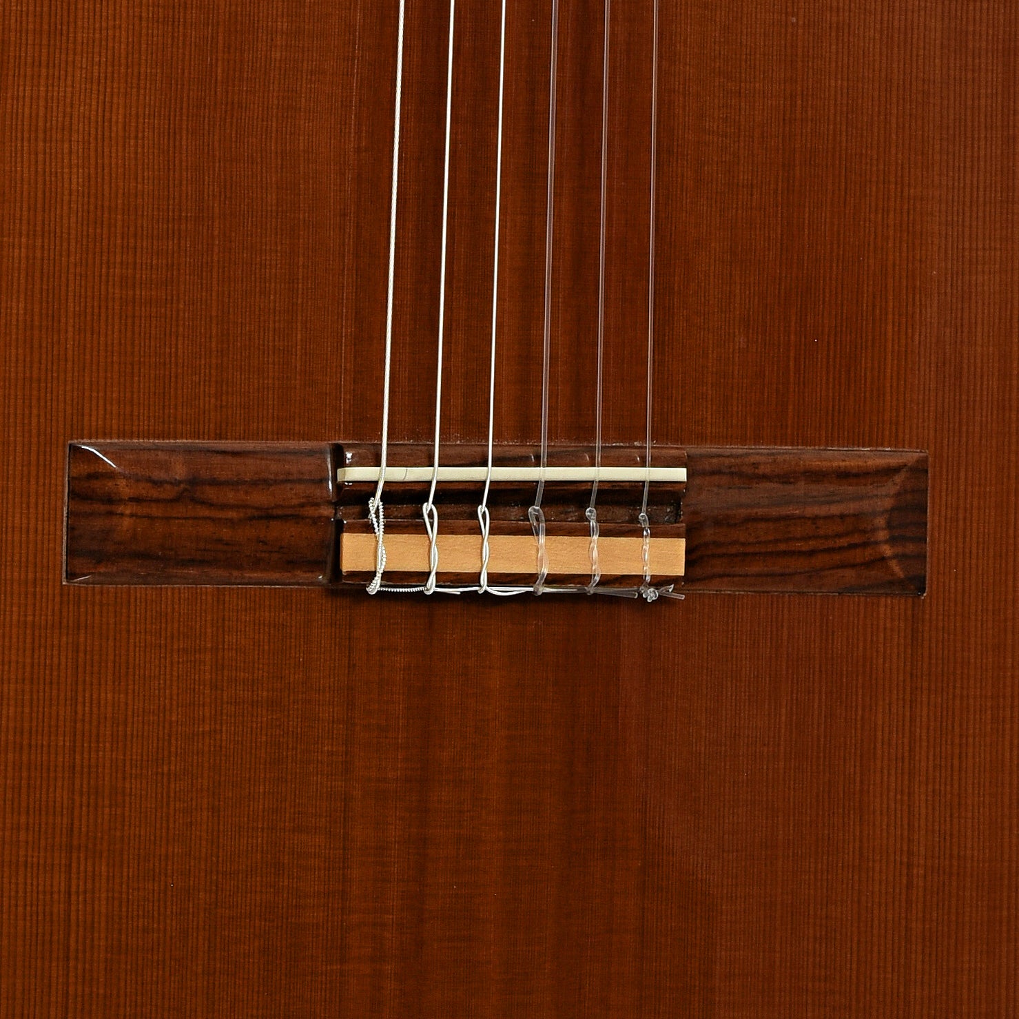 Bridge of Ramirez R-2 Classical Guitar