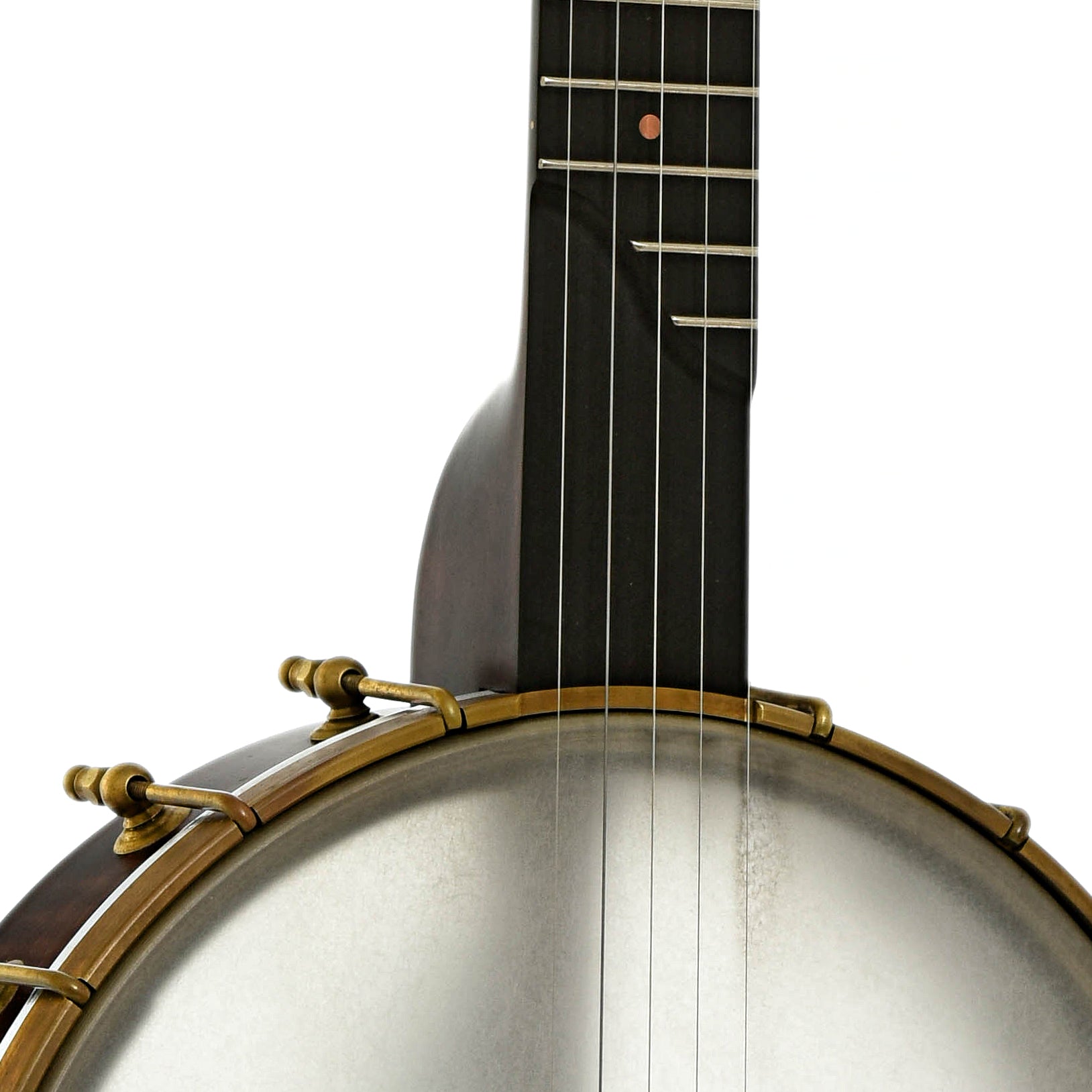 Front neck joint of Pisgah Wonder Maple 11" Open Back Banjo