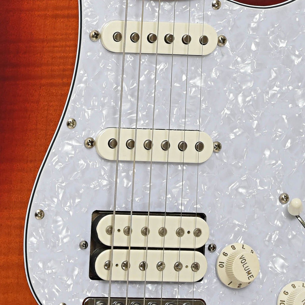 Pickups of Fender Standard Stratocaster HSS Plus Top Electric Guitar