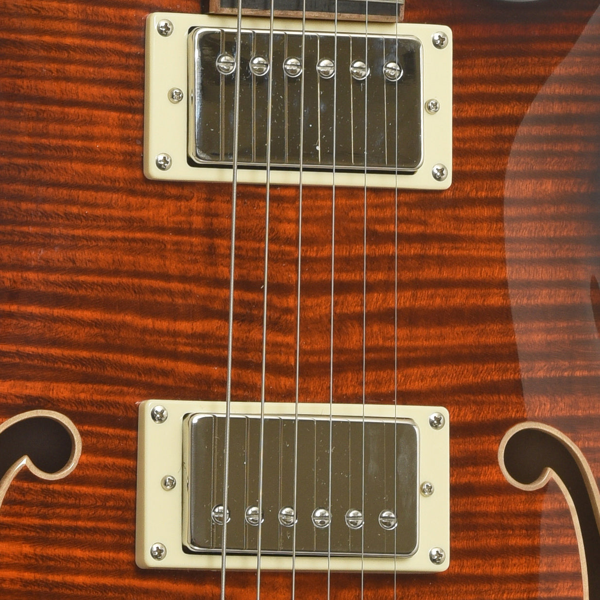 PIckups of PRS SE Hollowbody II Piezo Electric Guitar 