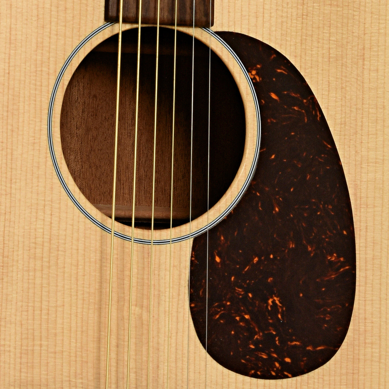 Soundhole of Martin Custom Special D Classic Acoustic Guitar