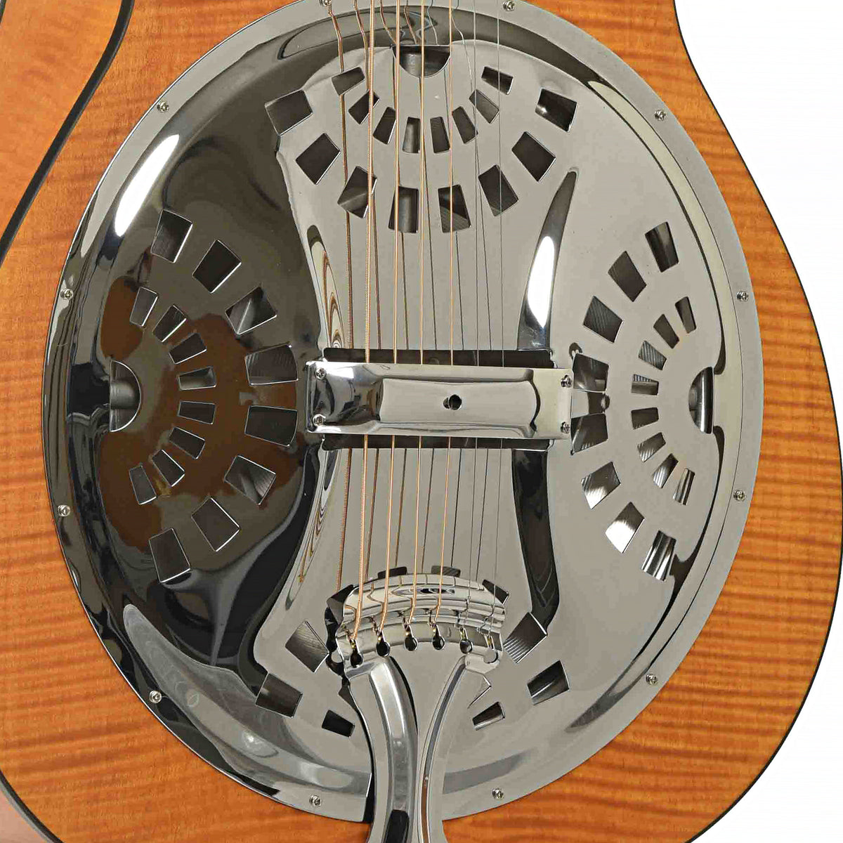 Bridge and coverplate of Epiphone Dobro Hound Dog