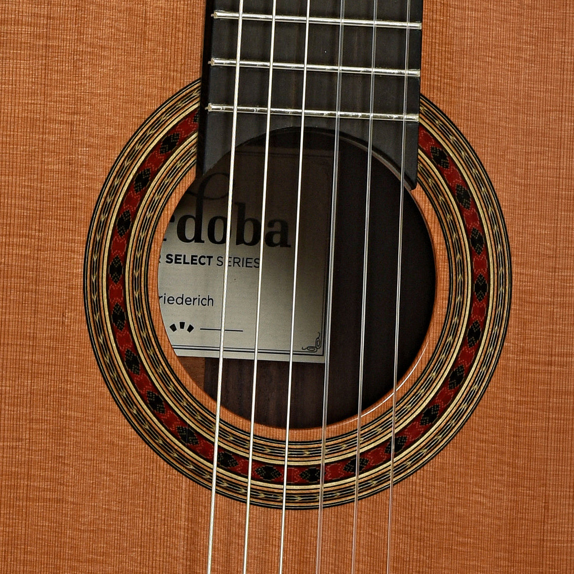 Soundhole of Cordoba Friederich Classical Guitar