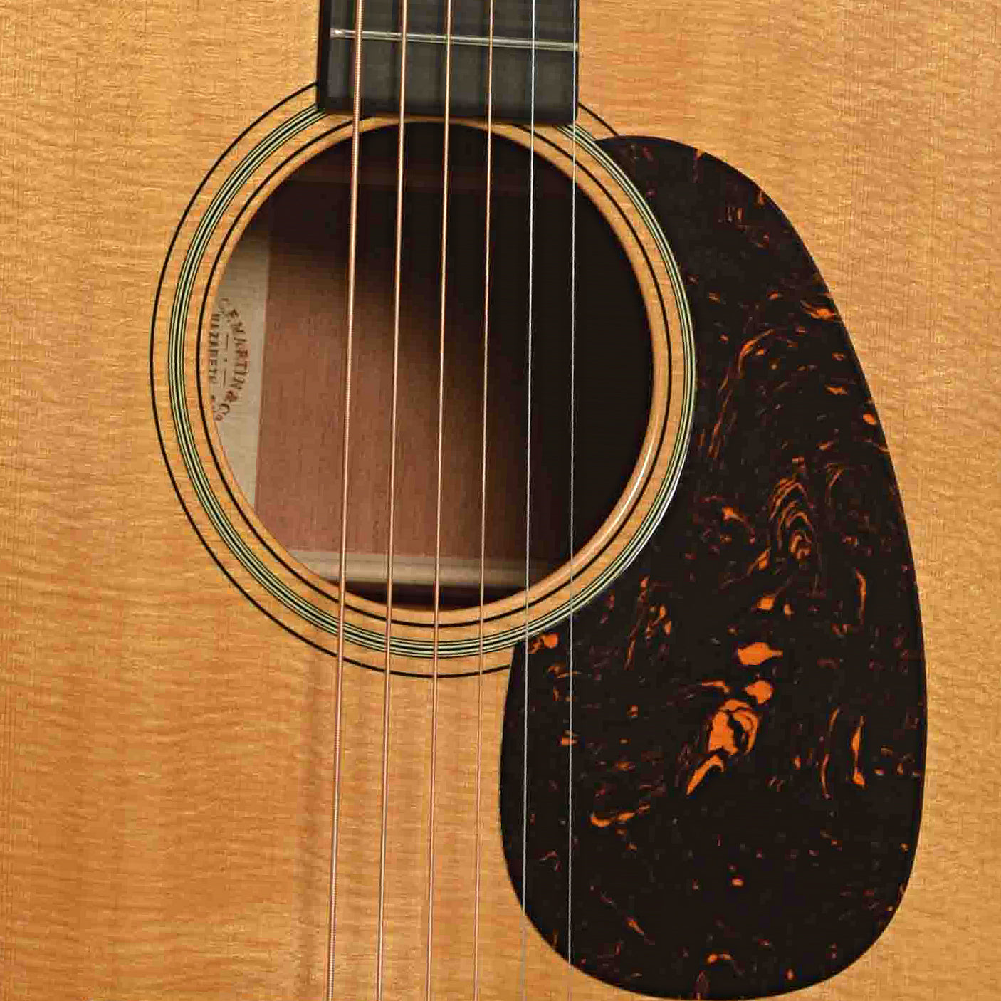 Soundhole of Martin D-18