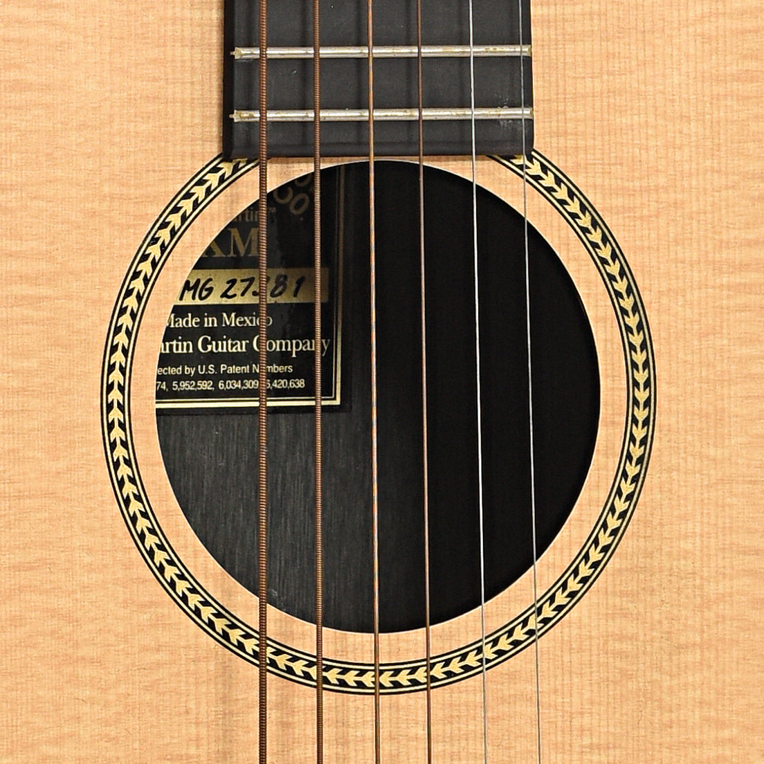 Sound hole of Martin LXM Acoustic