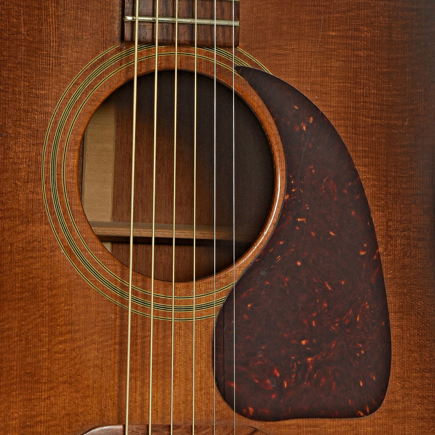 Soundhole of Gibson J-45 Acoustic Guitar 