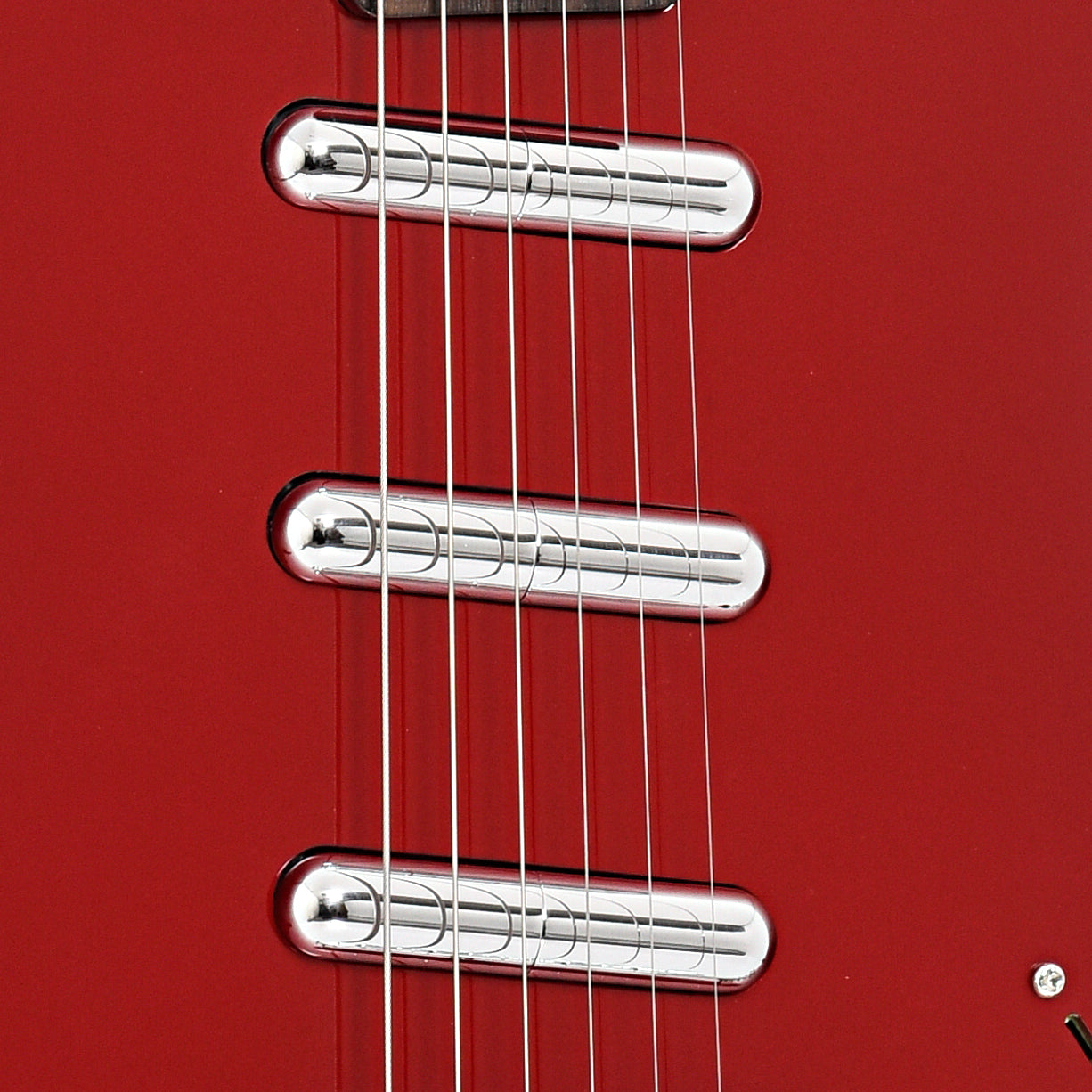 Pickups of Danelectro '59 Triple Divine Electric Guitar, Red
