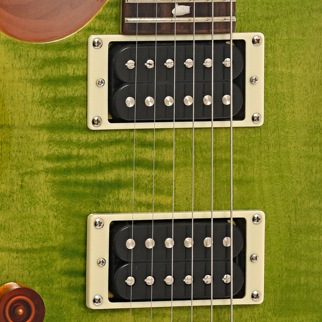 Pickups of PRS Custom 24-08 Lefty Electric Guitar, Eriza Verde