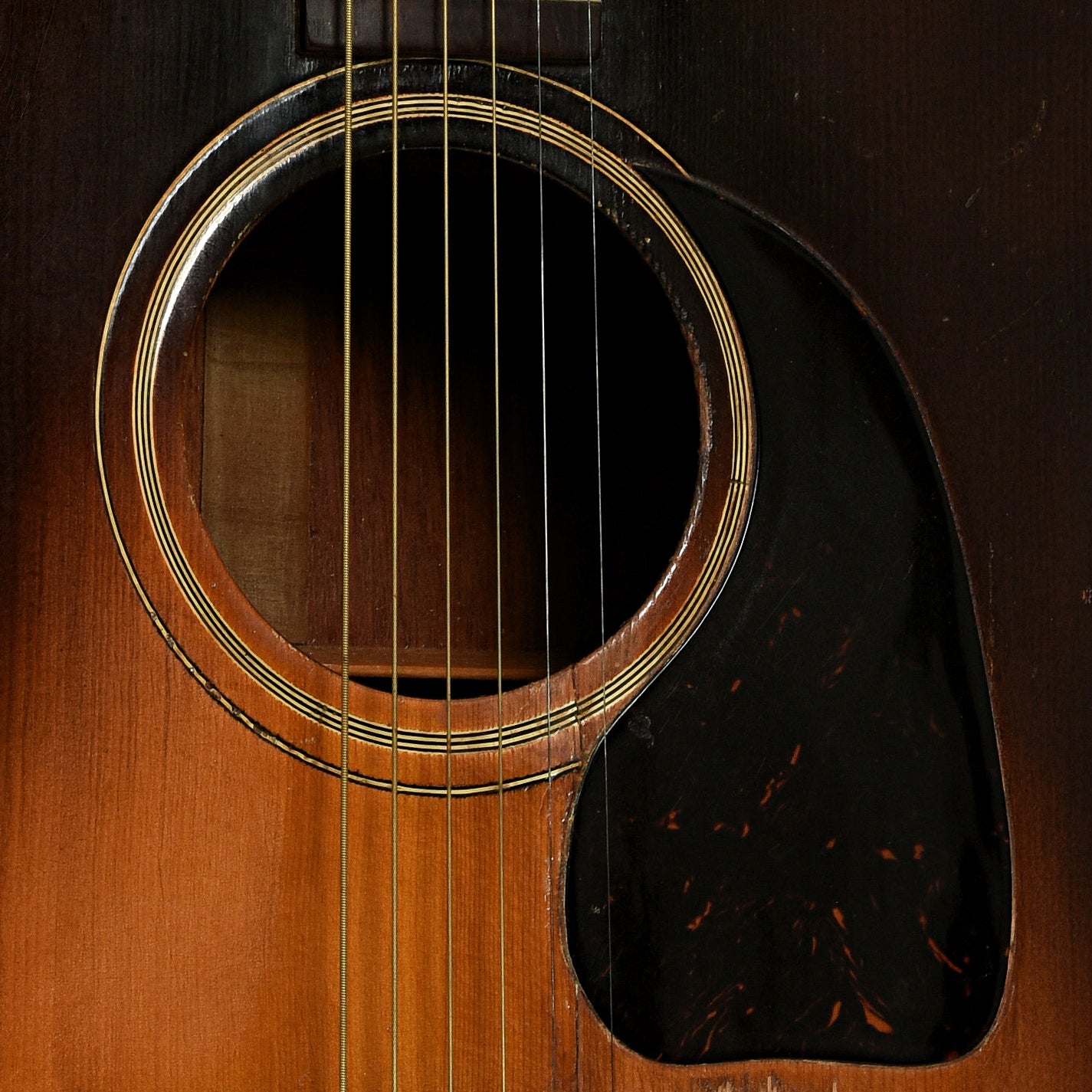 Soundhole of Gibson Southern Jumbo Acoustic Guitar